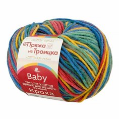 1378 Пряжа Троицкая Кроха секционная 135 м 50 г/ 20% Шерсть 80% Акрил 2 шт.