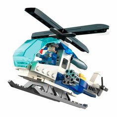 Конструктор, 17 см, пластик, Вертолет, Hobby kids Kuchenland