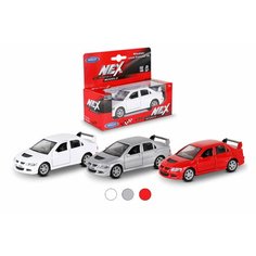 Машинка MITSUBISHI LANCER EVOLUTION VIII / модель машины 1:38 с пружинным механизмом / цвет в ассортименте Welly