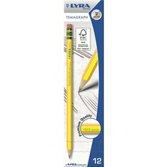 Карандаш чернографитовый Lyra Temagraph, высококачественный H
