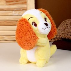 Мягкая игрушка Собачка , 20 см, цвет жёлтый Denco Store