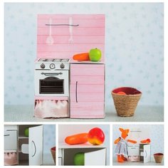 Мебель для кукол–малюток «Кухонный шкафчик», набор для шитья, 15 × 23,2 × 2,2 см Арт Узор