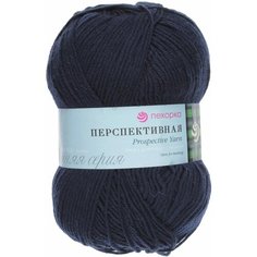Пряжа Пехорка Перспективная темно-синий (004), 50%акрил/50%шерсть мериноса, 266м, 100г, 5шт