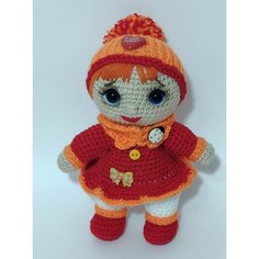 Игрушка мягкая "Кукла - милая Мила". Ручная работа. без бренда