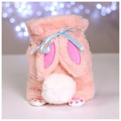 Сумка-мешок детская плюшевая «Зайка», цвет розовый Milo Toys