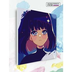 Картина по номерам на холсте Sailor Saturn, 40 х 40 см