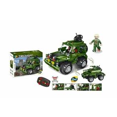 Конструктор Техник "Военный Джип 2 в 1" с пультом управления 346 деталей QL