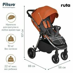 Коляска прогулочная детская Pituso Ruta