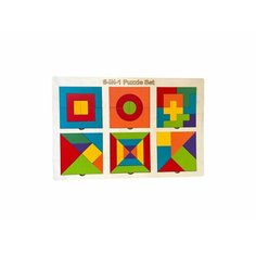 Головоломка деревянная танграм 6 в 1 ZIO Market