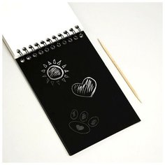 Блокнот-гравюра «Пандамания», 10 листов, штихель Школа талантов