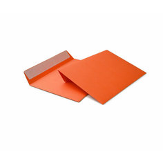 Конверт цветной С6 (114х162 мм) оранжевый 10 штук Нет бренда