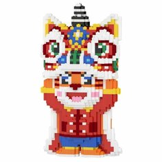 Конструктор 3D объемный XINZ Тигр в костюме 33 см