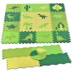 Развивающий коврик-пазл "Юрский период" 30*30*1см Kosmos