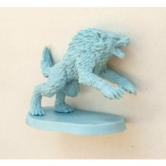 Гигантский лютый волк. Dire Wolf. Фигурка для настольных игр. ДнД / Dungeons & Dragons. Пластик Нет бренда