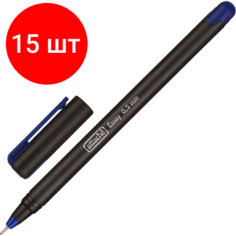 Комплект 15 штук, Ручка шариковая неавтомат. Attache Essay, 0.5мм, масл, синий