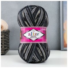 Пряжа "Superwash comfort socks" 75% шерсть, 25% полиамид 420м/100гр (2695), 1шт Alize