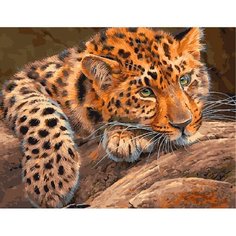 Картина по номерам Задумчивый леопард 40х50 см АртТойс