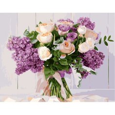 Картина по номерам Сирень и розы 40х50 см АртТойс