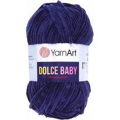 Пряжа YarnArt Dolce Baby синий (756), 100%микрополиэстер, 85м, 50г, 3шт