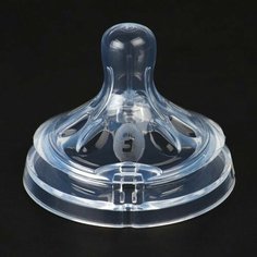 Соска силиконовая, антиколик, широкое горло, +6мес, быстрый поток Made in China