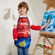 Фартук с нарукавниками детский «Тачки», 49х39 см Россия