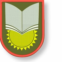 Шеврон школьной формы СССР на липучке, нашивка на одежду 7*9 см, цвет #08. Патч с вышивкой Shevronpogon, Россия