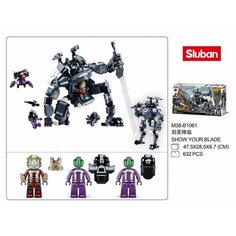 Конструктор "Лезвие меча" SLUBAN, 632 дет,3 фигур, в к 47,8x29,5x6,4 см