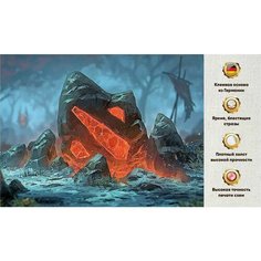 Алмазная мозаика Компьютерыне Игры 45х60 без подрамника, полная выкладка квадратными стразами/ картина рукоделие / Дота Даймонд Канвас