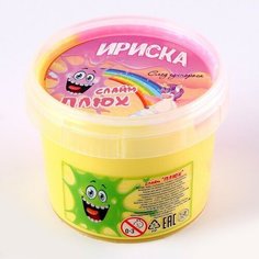 Слайм «Плюх. Ириска» 2-х цветная «След единорога», контейнер 100 г