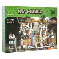 Конструктор My World Шахта Minecraft набор 926 деталей игрушки Майнкрафт Нет бренда