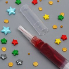 Фломастер пищевой с блестками Красный 1 шт КондиМир