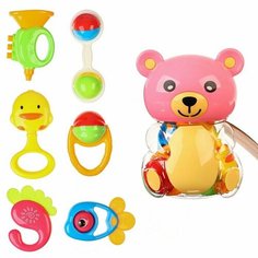 Набор погремушек «Мишка. Счастливый малыш», в боксе Noname