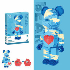 Конструктор Голубой Медведь деталей 3168 / Совместим с Лего / пластиковый для детей и взрослых Bear Brick