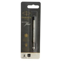 Стержень шариковый Parker Quinkflow Z08 , 98 мм, 0,7 мм, металлический, чёрные чернила