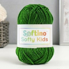 Пряжа 100% акрил "Softy Kids" 90м +-5м 50 гр цвет 42 хвоя Softino