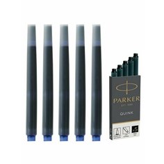 Картриджи чернильные PARKER "Cartridge Quink", комплект 5 шт