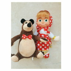 Мягкая игрушка " Набор Маша и медведь " озвученные. Toysa