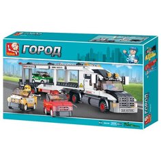 Конструктор Sluban серия Город, модель M38-B0339, Автовоз 638 деталей