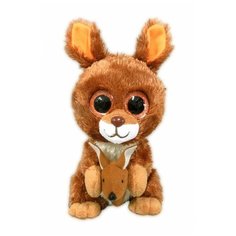 Мягкая игрушка ABtoys Кенгуру с детенышем, 15 см, разноцветный