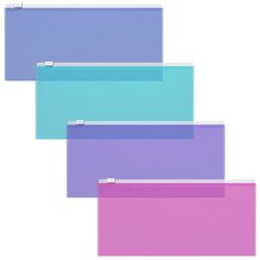 ErichKrause Папка-конверт на молнии Fizzy Vivid travel 255х130 мм, пластик (47075), в ассортименте