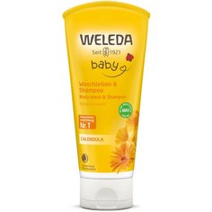 Weleda Детский шампунь-гель с календулой для волос и тела, 200 мл, 240 г