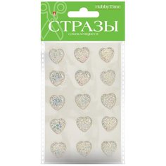 Набор самоклеящихся страз "Сердечки №103", 16 мм Альт