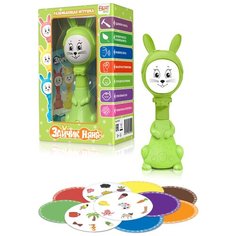 Развивающая игрушка BertToys Зайчик Няня Plus, зеленый