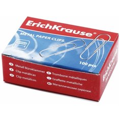 ERICH KRAUSE Скрепки erich krause, 28 мм, оцинкованные, 20 шт.
