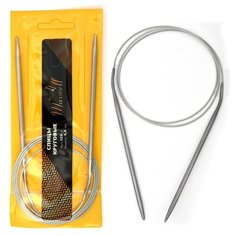 Спицы для вязания круговые Maxwell Gold, металлические на тросике 120-45 ?4,5 мм /120 см