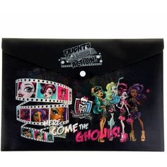 Папка-конверт Папка пластиковая, формат А4, Monster High Hatber