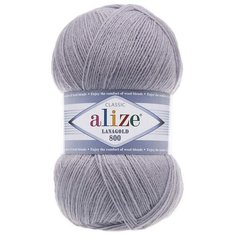 Пряжа для вязания Alize "Lanagold 800", цвет: светло-серый (200), 800 м, 100 г, 5 шт