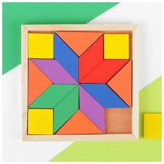 Головоломка квадратная, 16 деталей Нет бренда