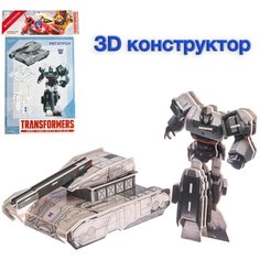 3D конструктор из пенокартона Трансформеры "TRANSFORMERS, Мегатрон", 3 листа Hasbro