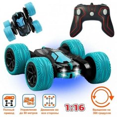 Детская радиоуправляемая машинка перевертыш трюковая, 25 см QY Toys